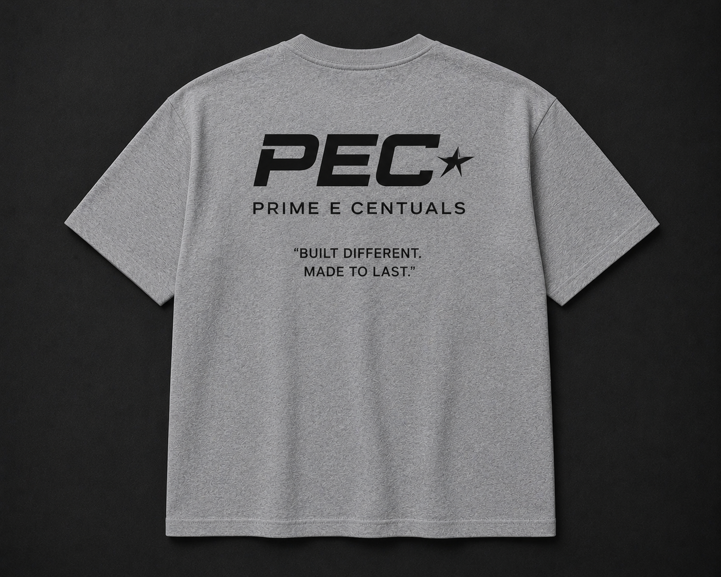 PEC Travel Centuals Tee – Heather Grey
