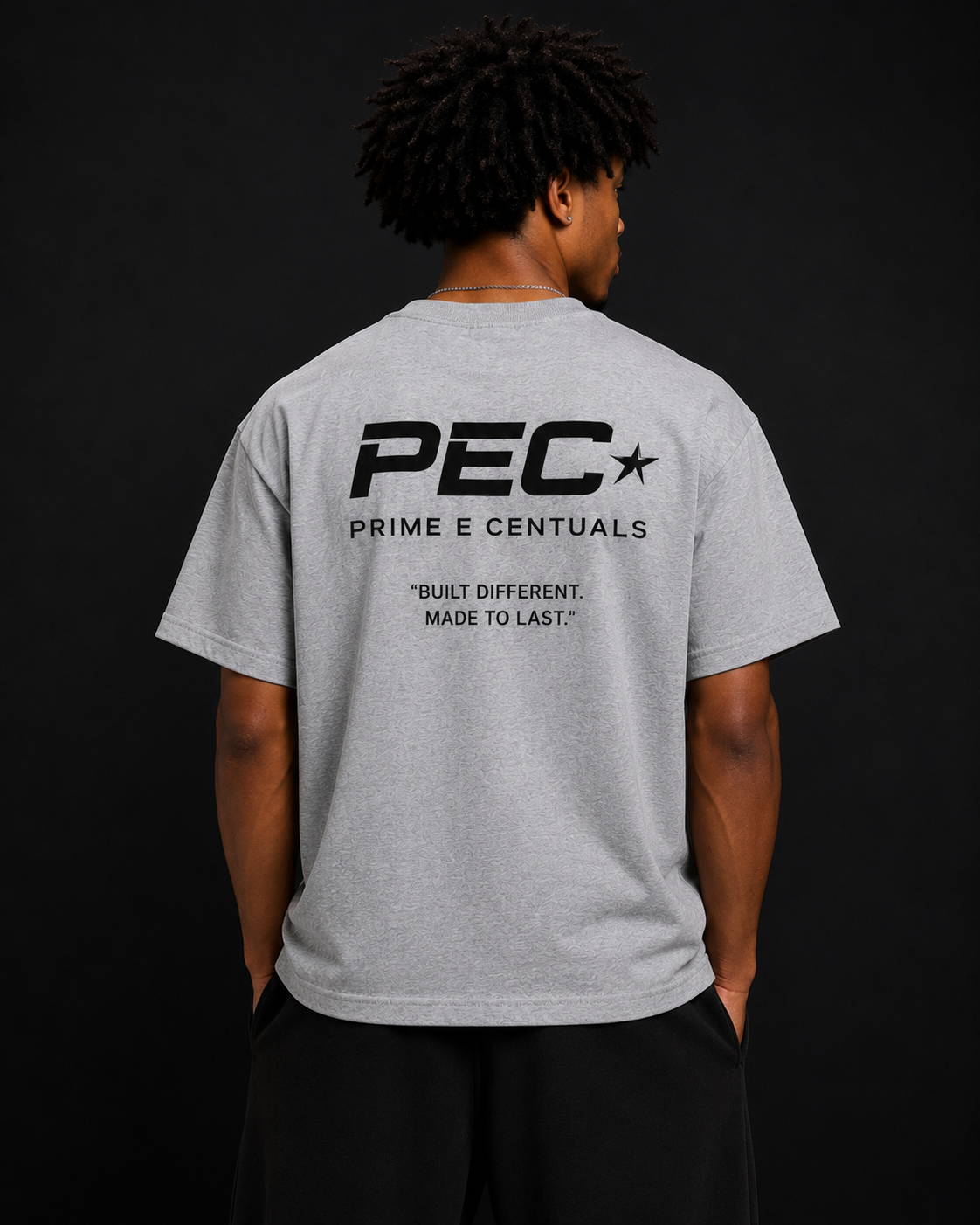 PEC Travel Centuals Tee – Heather Grey